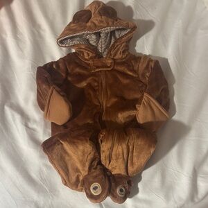 Carter's Cozy Brown Baby winter jumpsuit